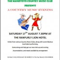 An Evening With the Maniototo Country Music Club