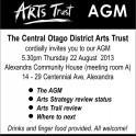 Central Otago District Arts Trust - AGM 2013